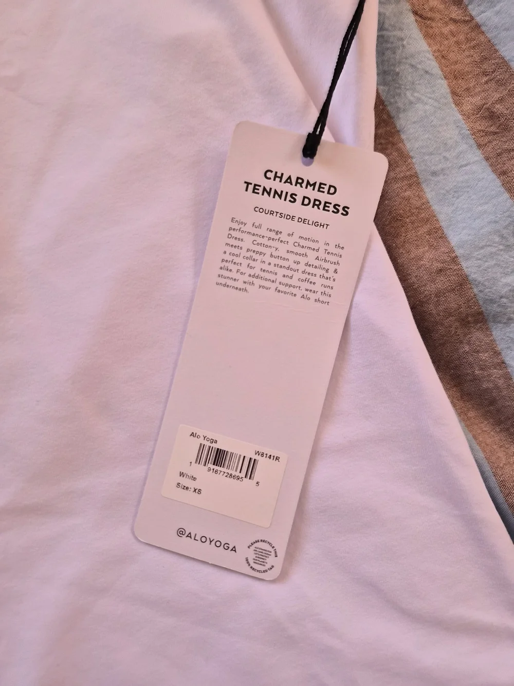 Alo Sleeveless White Tank Dress